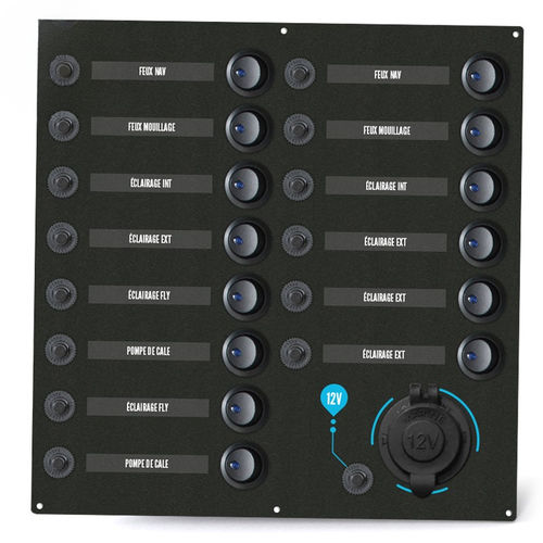 Quadro elettrico per barca - ETA14AC - seatronic - di illuminazione / LED / con porta USB