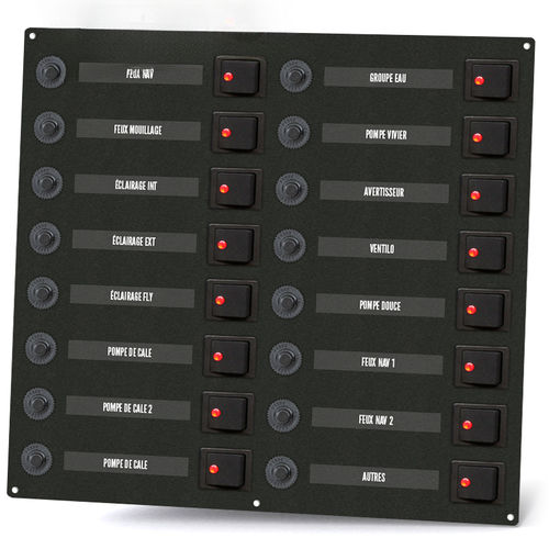Quadro elettrico per barca - ETA16B - seatronic - di illuminazione / per pompa di sentina / LED