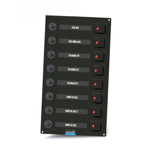 Quadro elettrico per barca - ETA08B - seatronic - di illuminazione / per pompa di sentina / LED