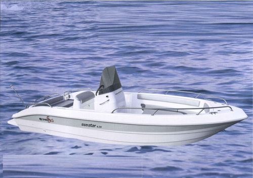 Barca open entrobordo - SEA STAR 6.30 - SOCIETA' CONERO sas - con console centrale / in fibra di vetro / max. 7 persone