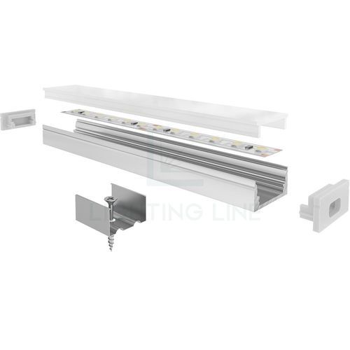 Profilato per barca - PR-SL08-03 - Ledpoint - in alluminio / rettangolare / per illuminazione a LED