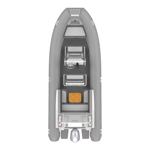 Gommone fuoribordo - 640 Double Deep - MerVista Boat - RIB / con console centrale / per la pesca