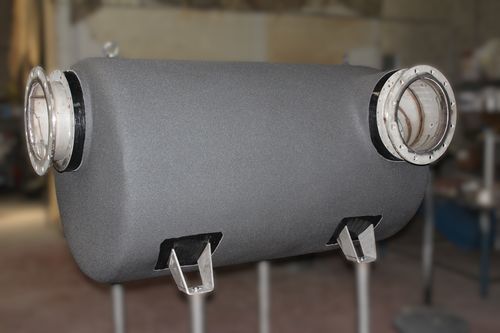 Silenziatore di scarico per imbarcazione da diporto - Silenziatore in acciaio con coibentazione in ECR - CO.FE.ME. Exhaust Systems S.r.l. - per nave / per barca / per nave commerciale