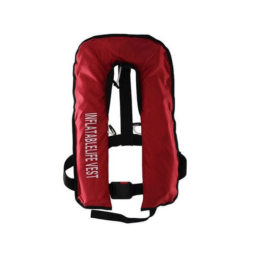 Giubbotto di salvataggio autogonfiabile - Jiangsu Baizhou Safety Technology Co,.ltd. - 150 N / unisex / rosso