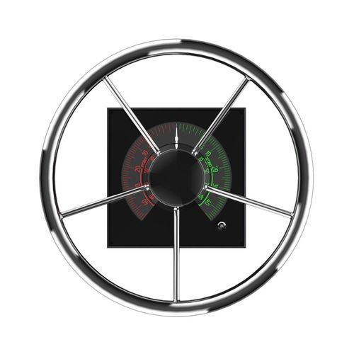 Volante per barca a motore in acciaio inossidabile - WLF-150 series - Ningbo Shanbei Technology Co.,Ltd - rivestito con vernice poliuretanica / in alluminio / design