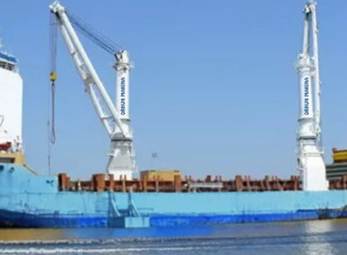 Gru per nave - Orhun Makina - per carico pesante / orientabile
