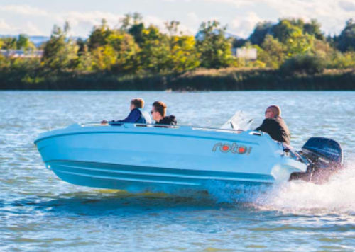 Barca open fuoribordo - ROTO 450s - Roto Nautica - con console centrale / da pesca sportiva / di salvataggio
