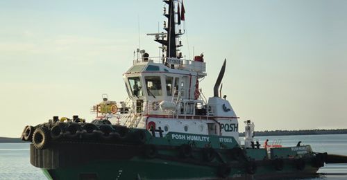 Barca professionale spintore - SMAV - ST Engineering - entrobordo / unmanned surface vehicle