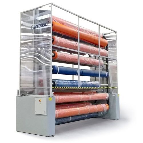 Magazzino per cantiere navale - OTEMAN - rotativo / per alimentazione di tavolo da taglio