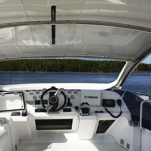 Hard-top retrattile - TOMA-TOP - Toma-Top - per imbarcazione a motore / per flybridge / struttura in acciaio inossidabile