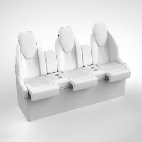 Panchetta per barca - STL BENCH NO.3 - M.A. Marine Solutions Sp. z o. o. - per yacht / 3 posti / multicolore