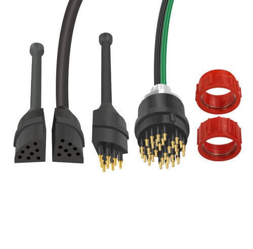 Connettore elettrico - Circular Split Type (20,24 and 32 Contacts) - Guangzhou Lanhe Electronic Manufacturing Co.,Ltd. - per acquacoltura / per ricerca oceanografica / sottomarino