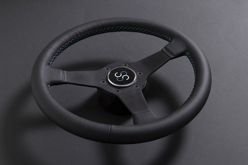 Volante per barca a motore rivestito con vernice poliuretanica - LITUS - CASTELLI ITALIA - in alluminio / a tre razze / nero