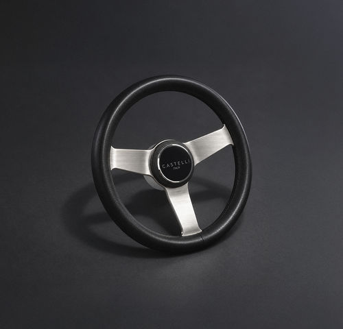 Volante per barca a motore in alluminio - XENIA - CASTELLI ITALIA - tradizionale / design / a tre razze