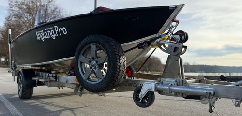 Carrello per movimentazione - Carbontear mBoat - Carbontear Sp. z o. o. - per barca / a un asse / a rulli