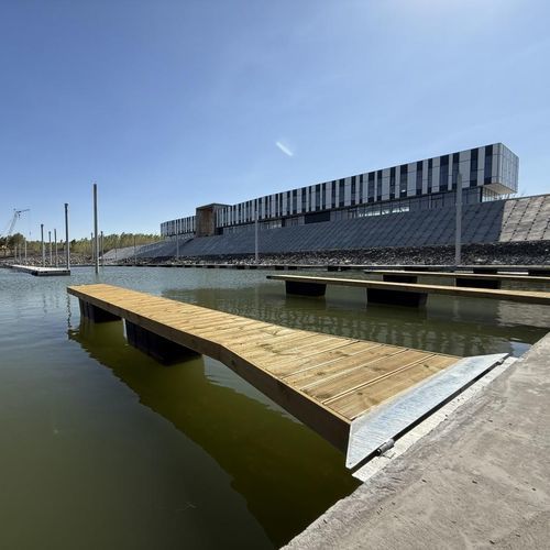 Dock finger in acciaio - Ship Design Bmk - in acciaio galvanizzato / in legno / articolato