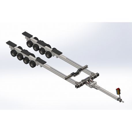 Carrello per movimentazione - X.Monster.50t.HBT,rrc - X-Cradle™ - di varo / per barca / per barca a vela