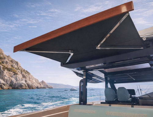 Cagnaro parasole per yacht - ITAMARE - per cabina di pilotaggio / con struttura in acciaio inossidabile / colore personalizzabile