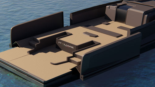 Estensione di piattaforma per yacht - ITAMARE - per catamarano / retrattile / elevatrice