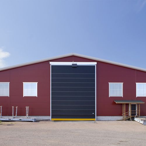 Porta per cantiere navale - NK4L Warm Lite - Champion Door Oy  - scorrevole verticale