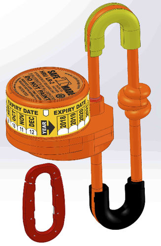 Sistema di liberazione per zattere di salvataggio - HRU LR-2 - Safetmade Marine Products Co. - automatico / per nave