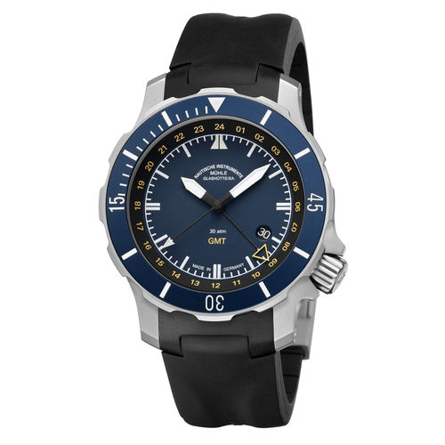 Orologio nautico per uomo - SEEBATAILLON GMT - Mühle-Glashütte GmbH nautische Instrumente und Feinmechanik