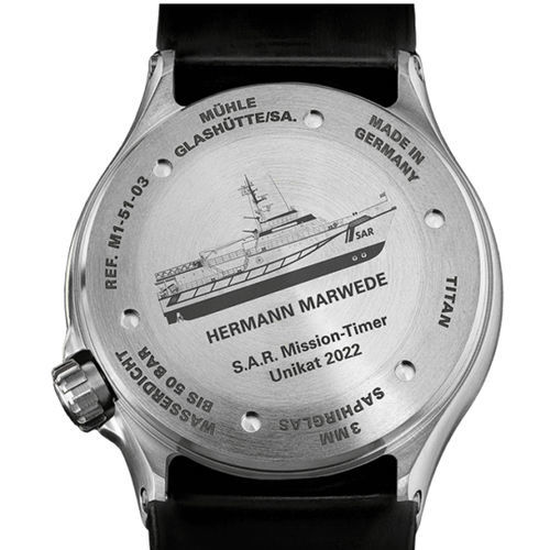 Orologio nautico per uomo - S.A.R. MISSION - Mühle-Glashütte GmbH nautische Instrumente und Feinmechanik
