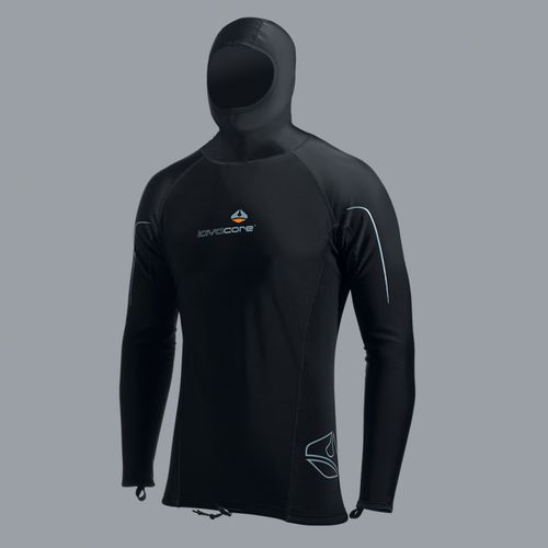 Top neoprene a maniche lunghe - L/S - LavaCore International - con cappuccio