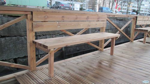 Panca per pontile - 079200 - A-Laiturit - 2 posti / in legno