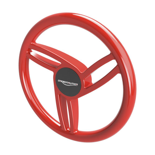Volante per barca a motore in carbonio - JOY - CARBONAUTICA - racing / nero / rosso