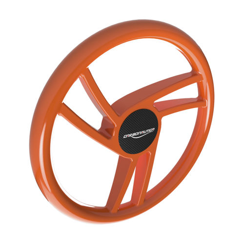 Volante per barca a motore in carbonio - WIND - CARBONAUTICA - racing / nero / arancione