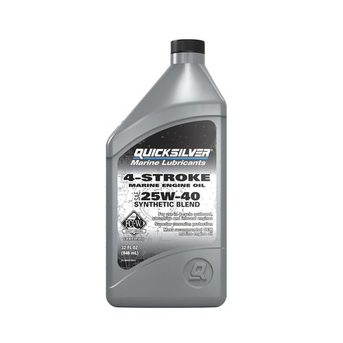 Olio sintetico - 25W-40 - Quicksilver - per motore / per barca a motore fuoribordo