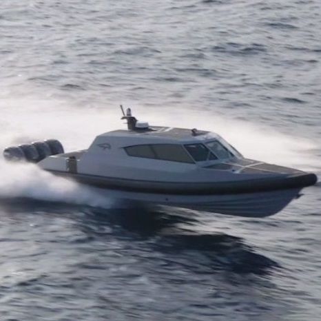 Barca professionale patrol boat - 1700 BLACK FALCON II RFB - ARESA SHIPYARD - fuoribordo / GRP / gommone semirigido
