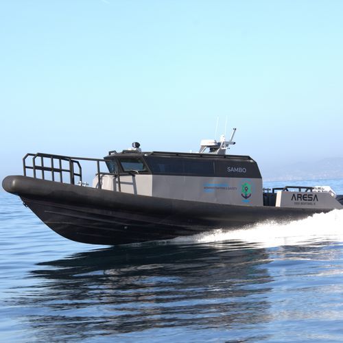 Barca professionale patrol boat - 1300 SENTINEL II - ARESA SHIPYARD - fuoribordo / in alluminio / gommone semirigido
