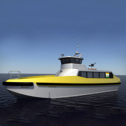 Barca professionale barca per trasporto equipaggio - 2300 CTV - ARESA SHIPYARD - entrobordo a idrogetto / GRP