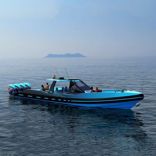 Cabinato fuoribordo - 1500 BLACK FALCON  - ARESA SHIPYARD - quadrimotore / hard-top / open
