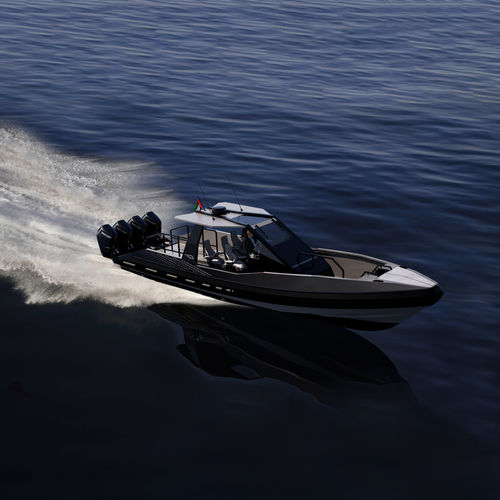 Cabinato fuoribordo - 1200 BLACK BULLET - ARESA SHIPYARD - quadrimotore / con carena a gradino / open
