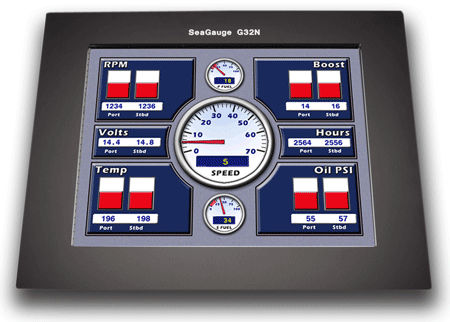 Display per nave - G24N 8.4" - Chetco Digital Marine - multifunzione / LCD / touch screen