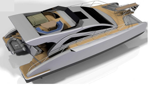 Motor-yacht catamarano - Drassanes Dalmau, S.A - da pesca sportiva / hard-top