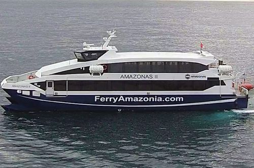 Traghetto passeggeri da crociera - HSC FERRY AMAZONAS II - Drassanes Dalmau, S.A - catamarano / RINA