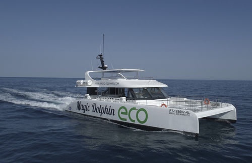 Barca professionale barca per trasporto passeggeri - MAGIC DOLPHIN ECO - Drassanes Dalmau, S.A - catamarano / entrobordo / ibrida diesel-elettrica