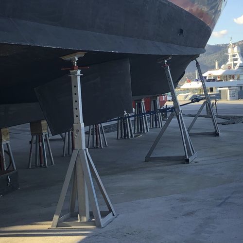 Tacco per chiglia - TAR2T+CV - Naval Tecno Sud - per barca / regolabile / verticale
