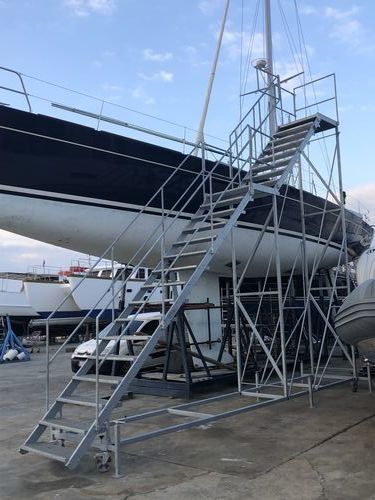 Scaletta per barca - SMSS - Naval Tecno Sud - per barca a vela / per nave / per cantiere navale