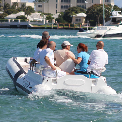 Gommone entrobordo - DJ 16 - Aquascan Inc - diesel / semirigido / con console centrale