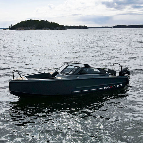 Runabout fuoribordo - DSCVR 9 - XO Boats - con dual console / bow-rider / open