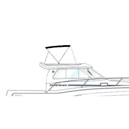 Tendalino parasole per barca - PRESTIGE - BIMINI TOP NAUTICA - per flybridge