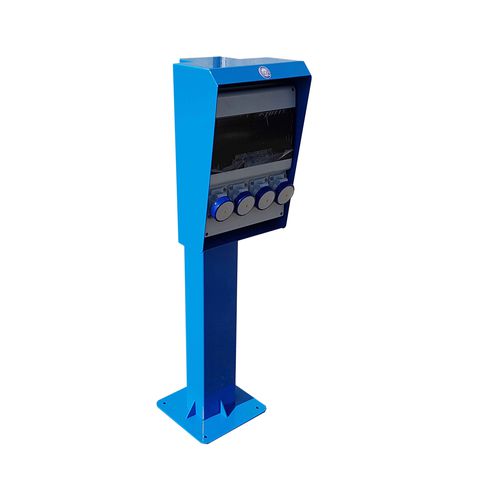 Colonnina con illuminazione incorporata - SIMPLY - New VMR SRL - di distribuzione elettrica / di distribuzione di acqua / di ricarica elettrica
