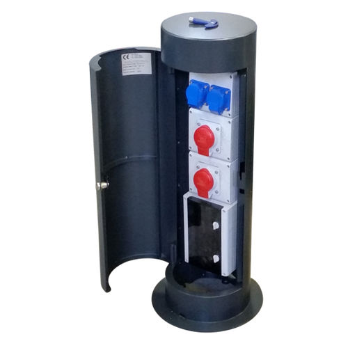 Colonnina con illuminazione incorporata - CUT  - New VMR SRL - di distribuzione elettrica / di distribuzione di acqua / per pontile