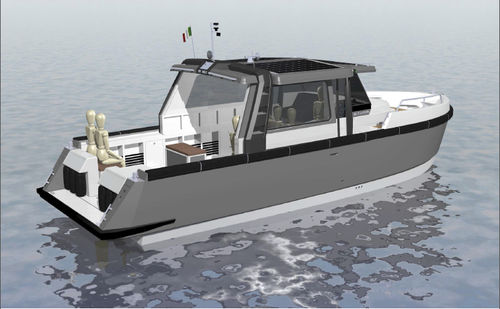 Barca professionale taxi acqueo - EC 30 WATER TAXI - ETHOS - ibrida diesel-elettrica