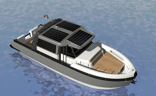 Cabinato elettrosolare - EC 30 CABIN - ETHOS - ibrido / max. 12 persone / lobster